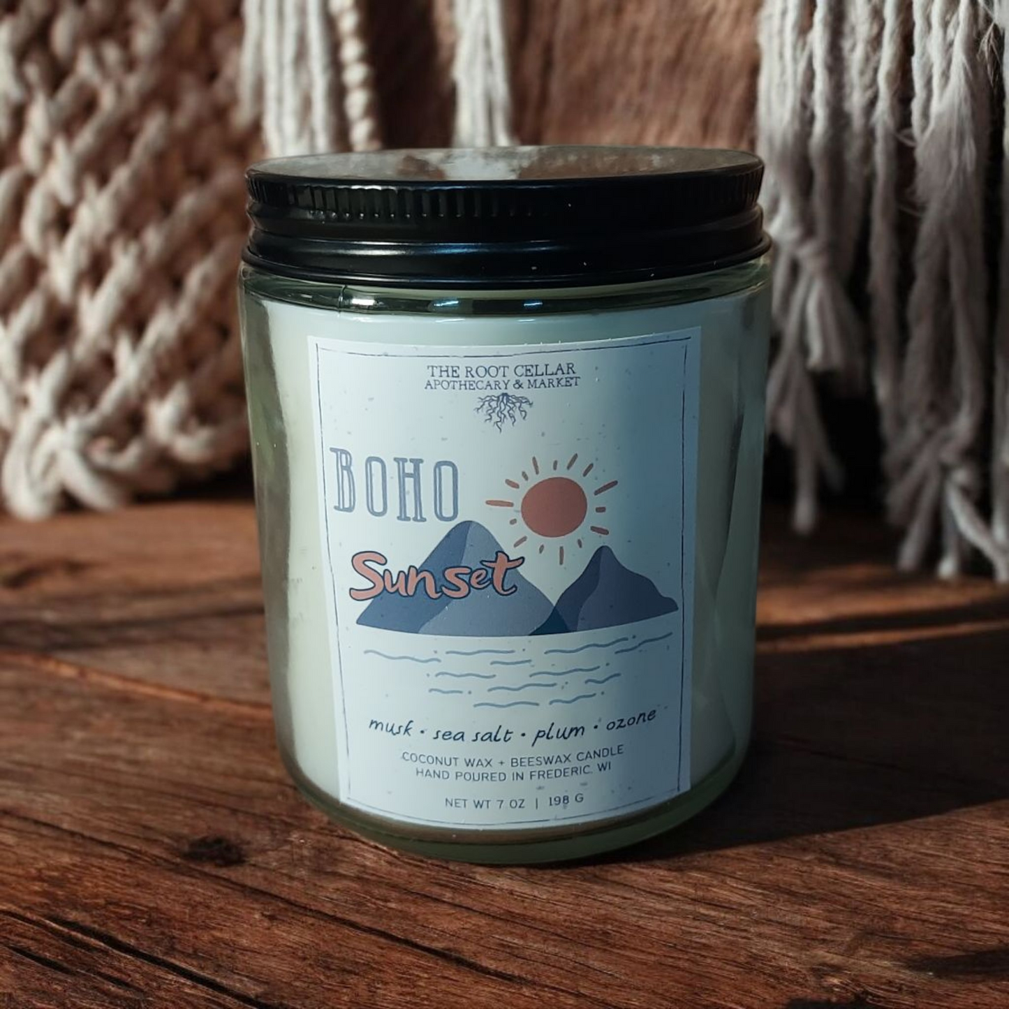 Boho Sunset | Coconut + Beeswax Candle