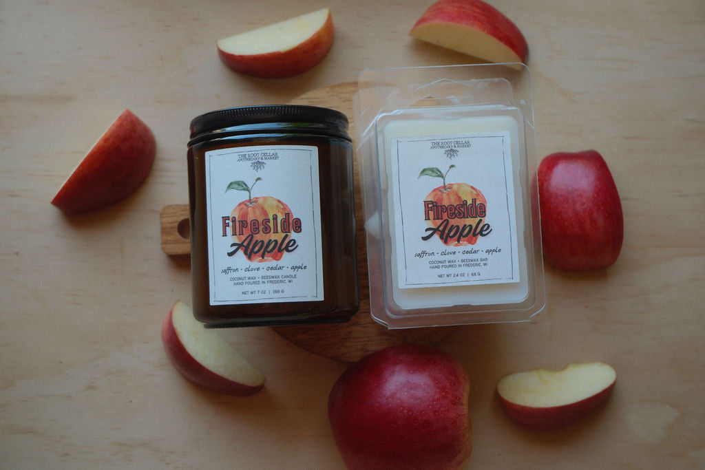 Fireside Apple | Coconut Wax + Beeswax Candle