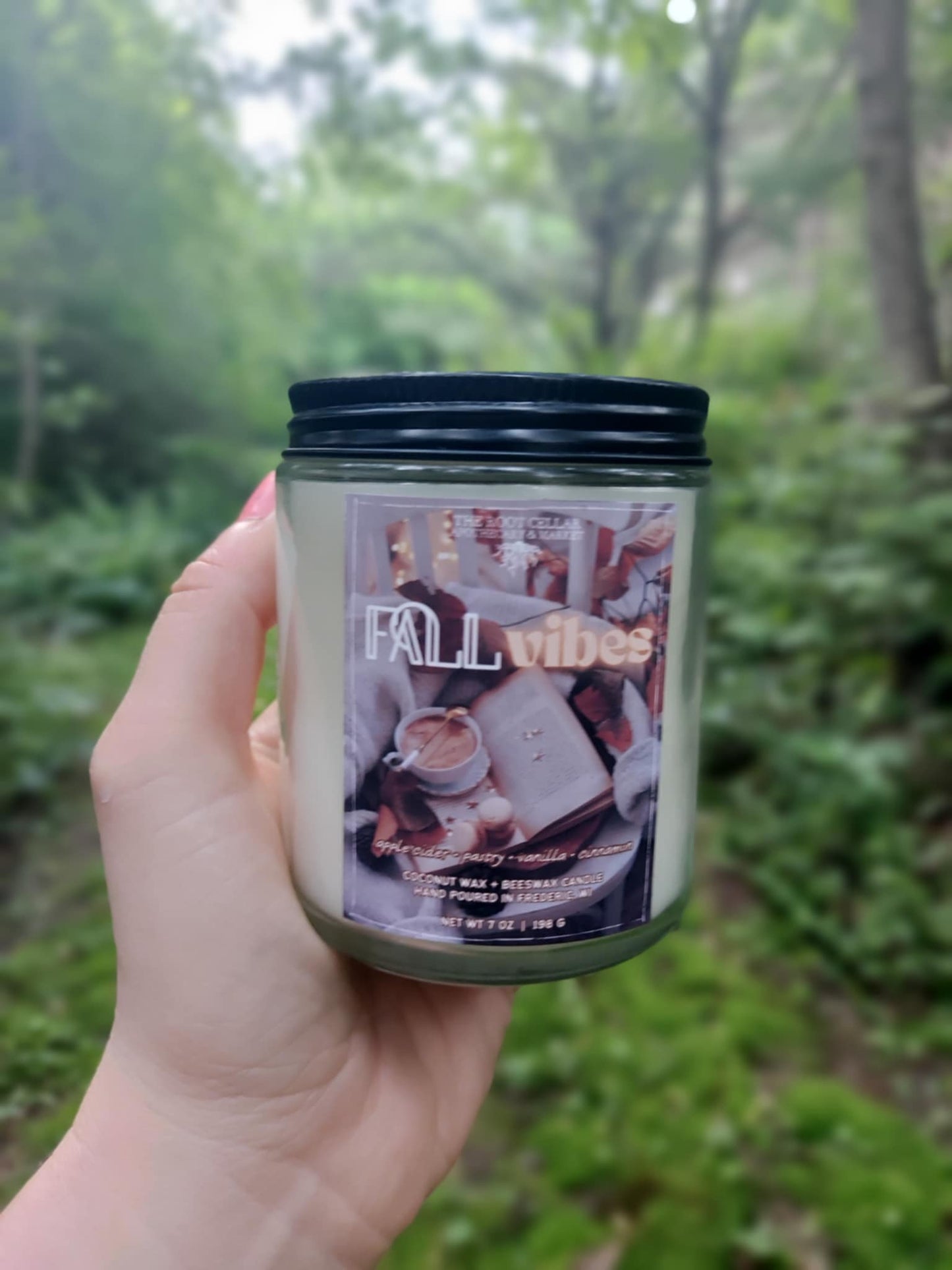 Fall Vibes Candle | 7 oz Coconut Wax + Beeswax Candle