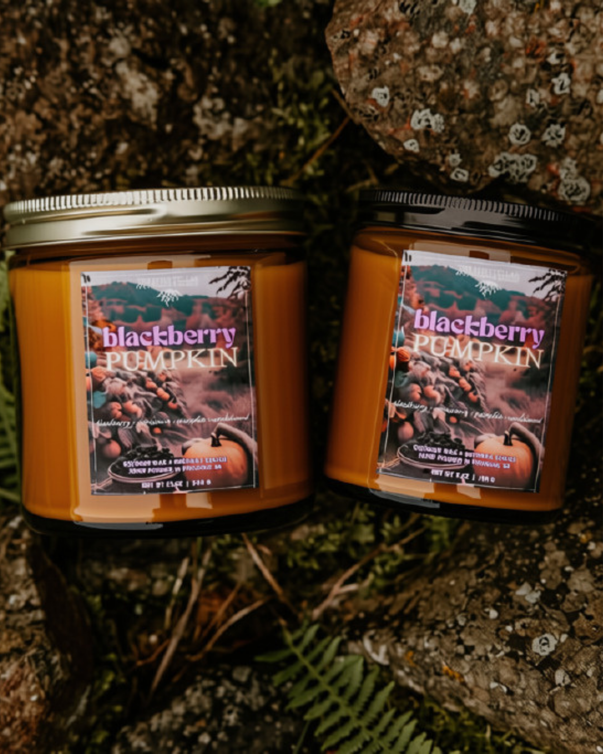 Blackberry Pumpkin | Coconut Wax + Beeswax Candle