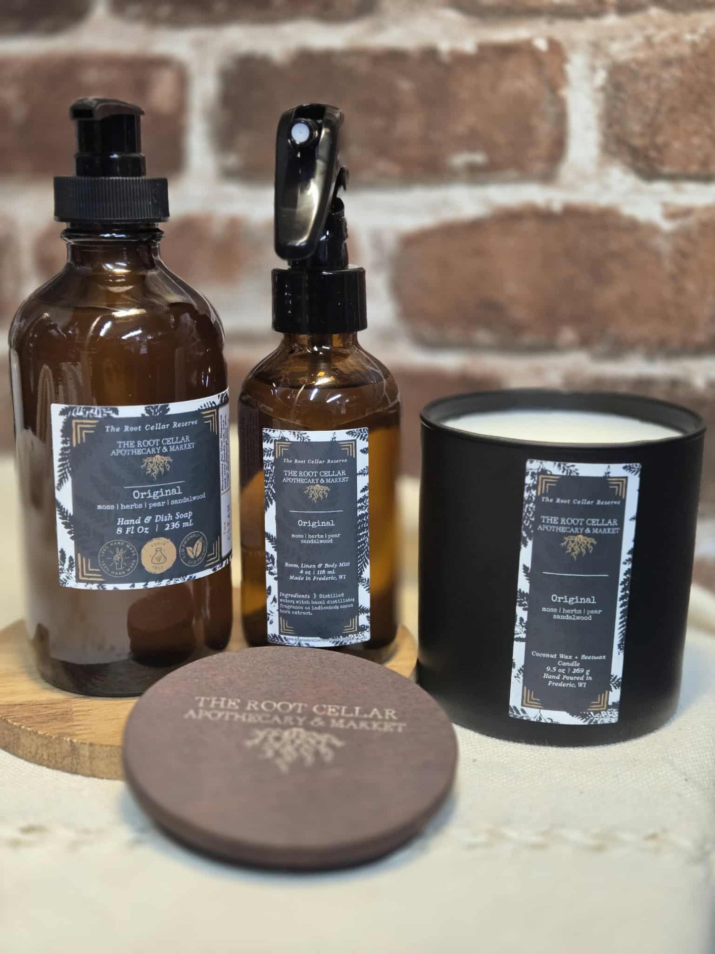 Original Scent Double Wick Coconut Wax + Beeswax Candle | The Root Cellar Reserve Collection