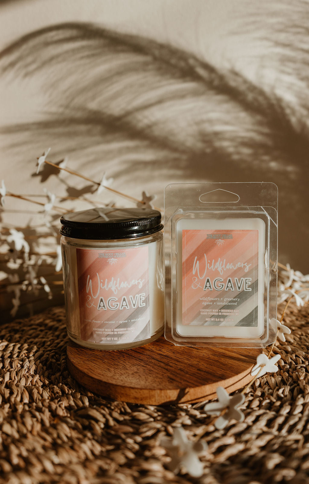 Wildflowers and Agave | Coconut Wax + Beeswax Bar