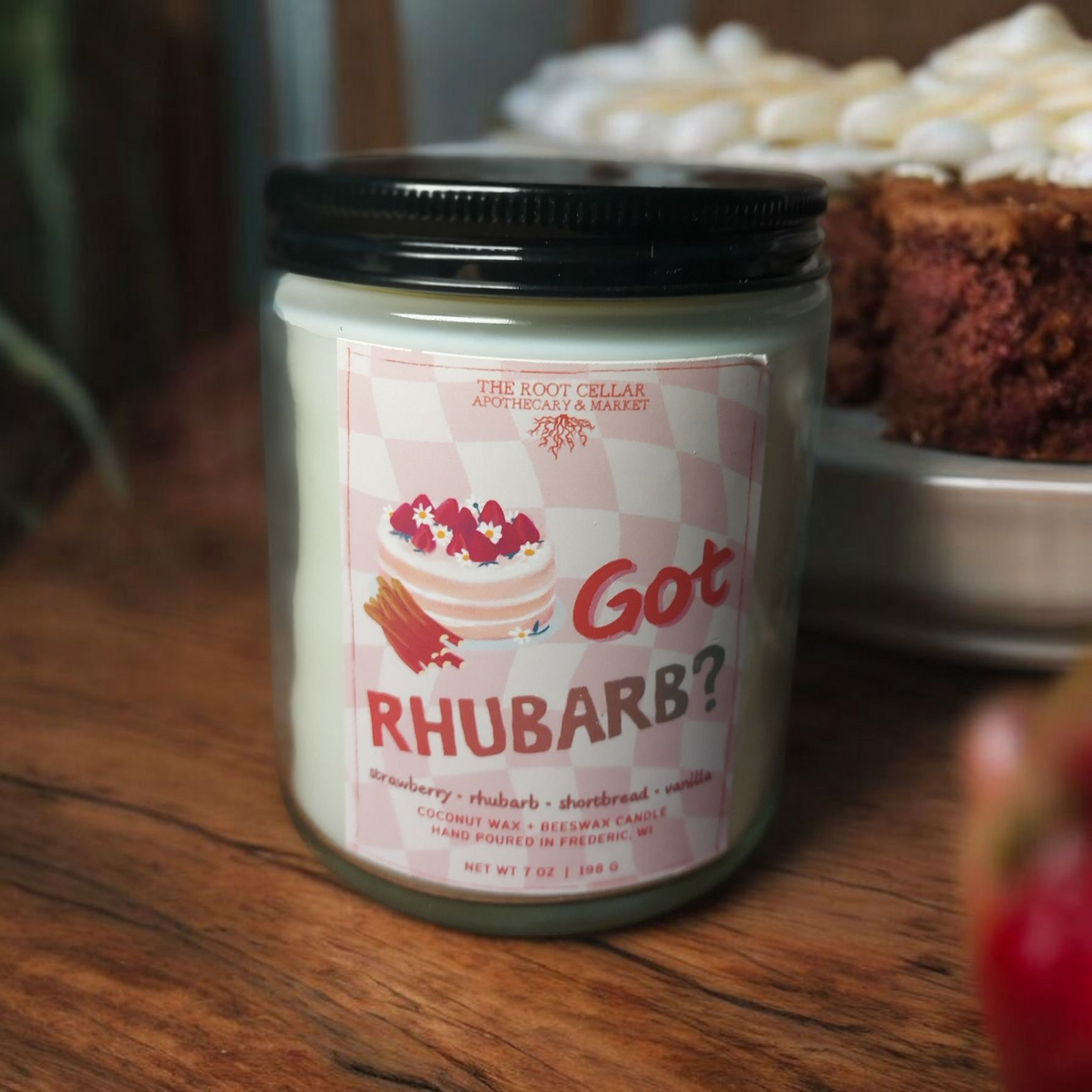 Got Rhubarb | Coconut Wax + Beeswax Candle