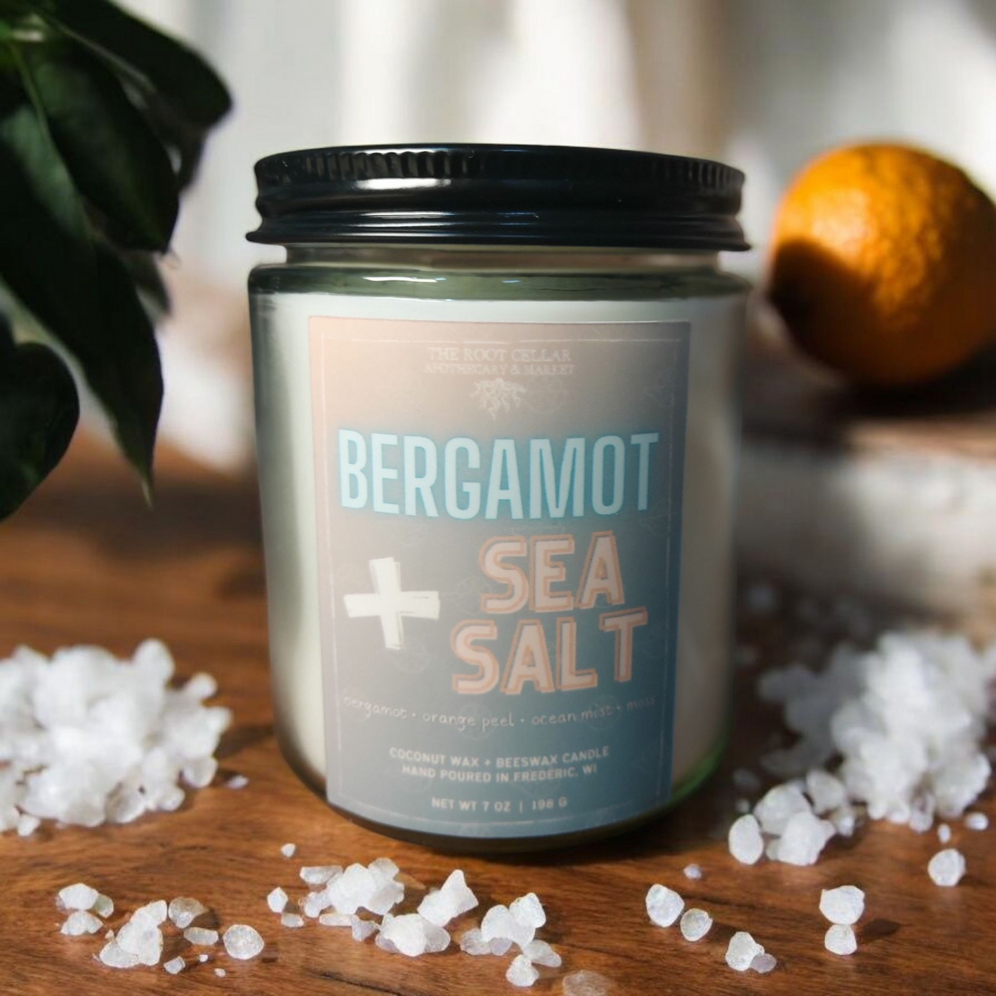 Bergamot + Sea Salt | Coconut Wax + Beeswax Candle