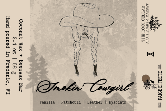 Smokin' Cowgirl 2.4 oz Wax Bar | Paige E. Feete Photo + Film Exclusive Scent