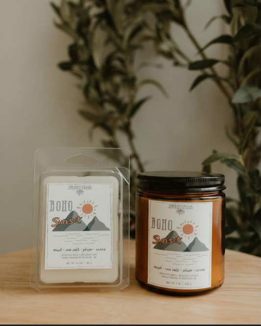 Boho Sunset | Coconut + Beeswax Candle