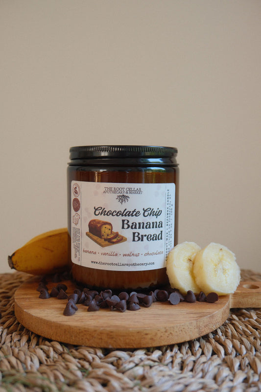 Chocolate Chip Banana Bread | Coconut Wax + Beeswax Candle