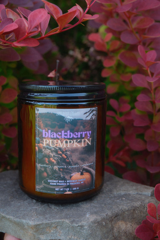 Blackberry Pumpkin | Coconut Wax + Beeswax Candle