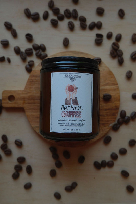 But First, Coffee | Coconut Wax + Beeswax Candle