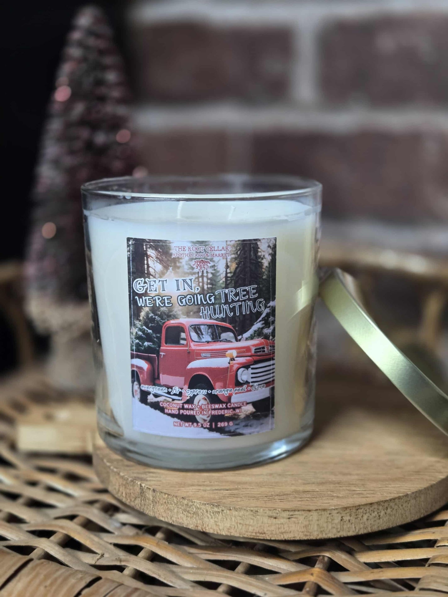 Get In, We're Going Tree Hunting | Coconut + Beeswax Candle