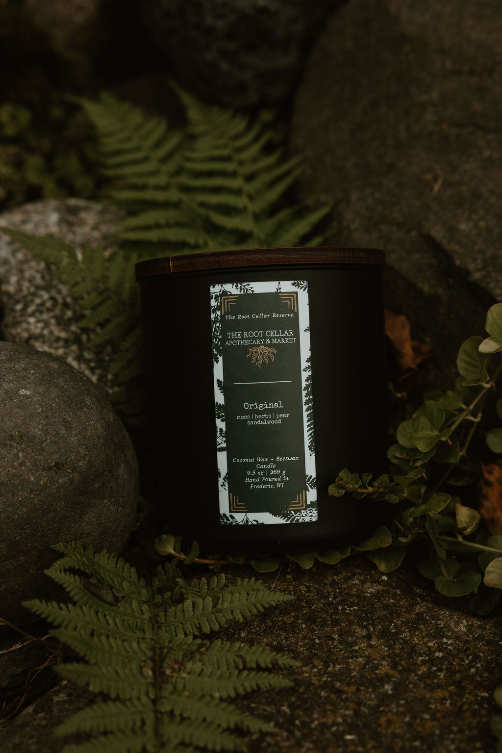 Original Scent Double Wick Coconut Wax + Beeswax Candle | The Root Cellar Reserve Collection
