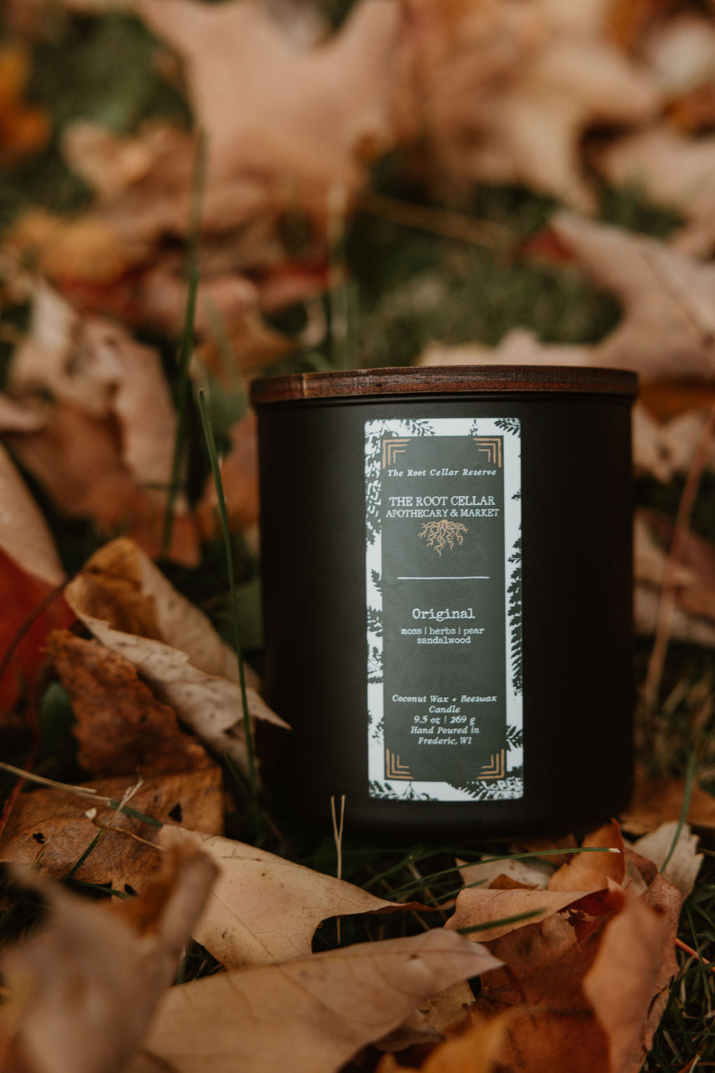 Original Scent Double Wick Coconut Wax + Beeswax Candle | The Root Cellar Reserve Collection