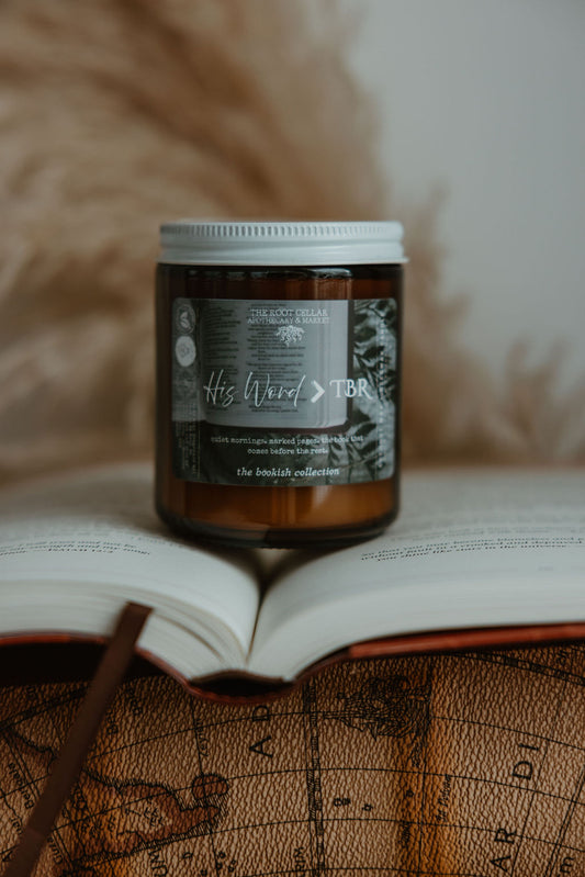 The Bookish Collection | His Word > TBR | Coconut Wax + Beeswax Candle