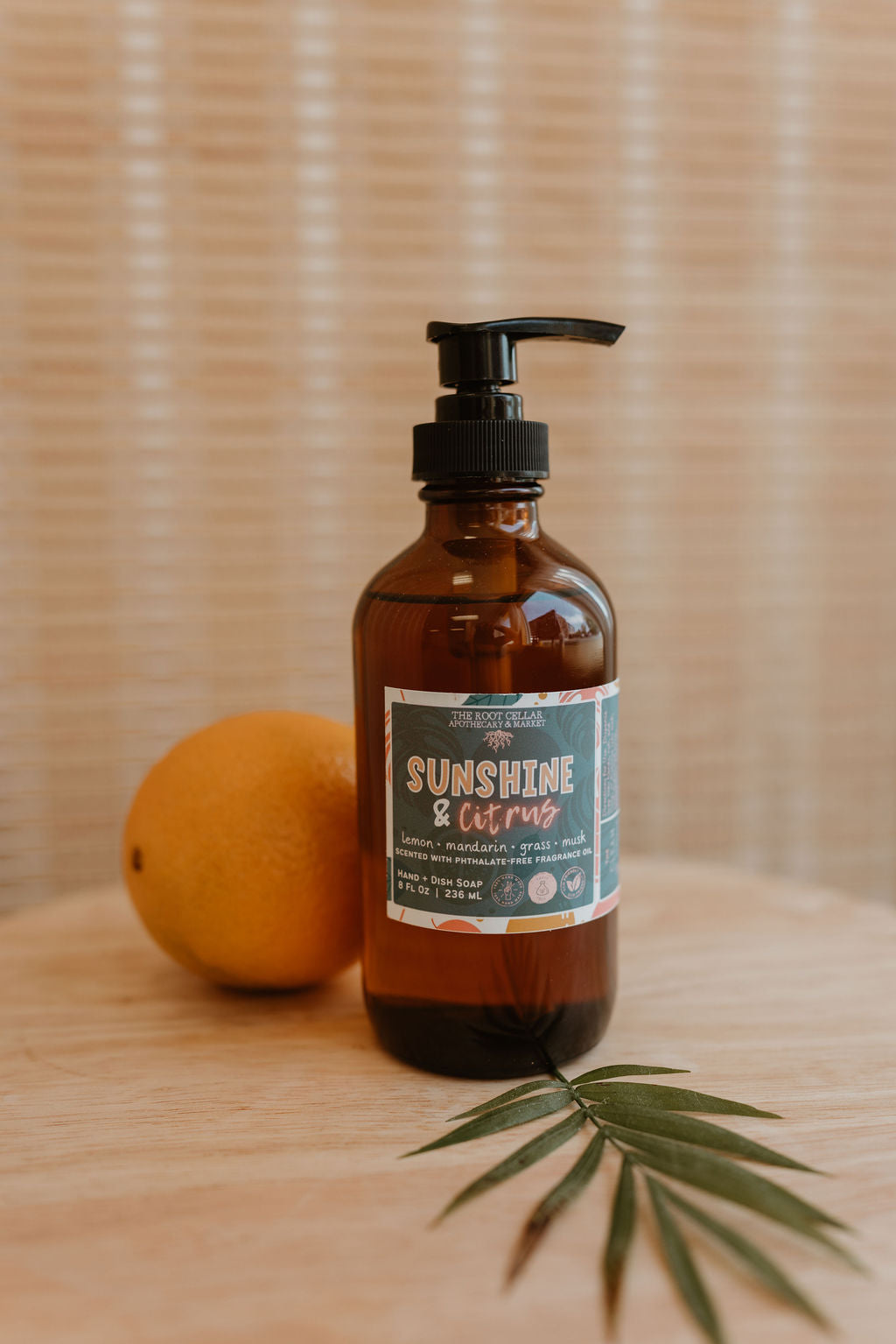 Hand and Dish Soap | 8 oz Amber Glass Jar