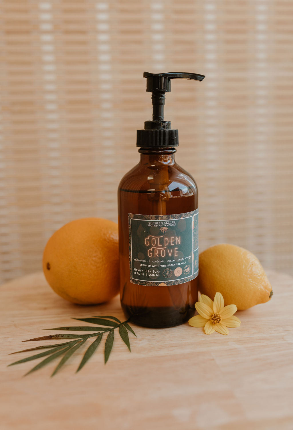 Hand and Dish Soap | 8 oz Amber Glass Jar