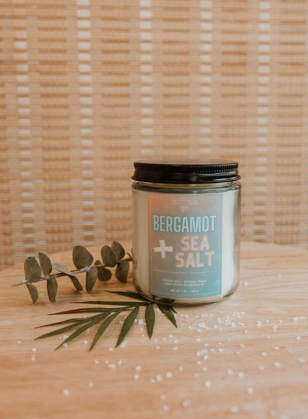 Bergamot + Sea Salt | Coconut Wax + Beeswax Candle