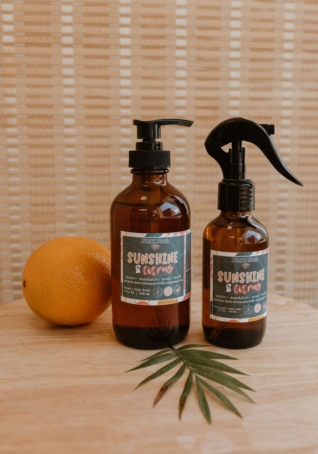 Hand and Dish Soap | 8 oz Amber Glass Jar