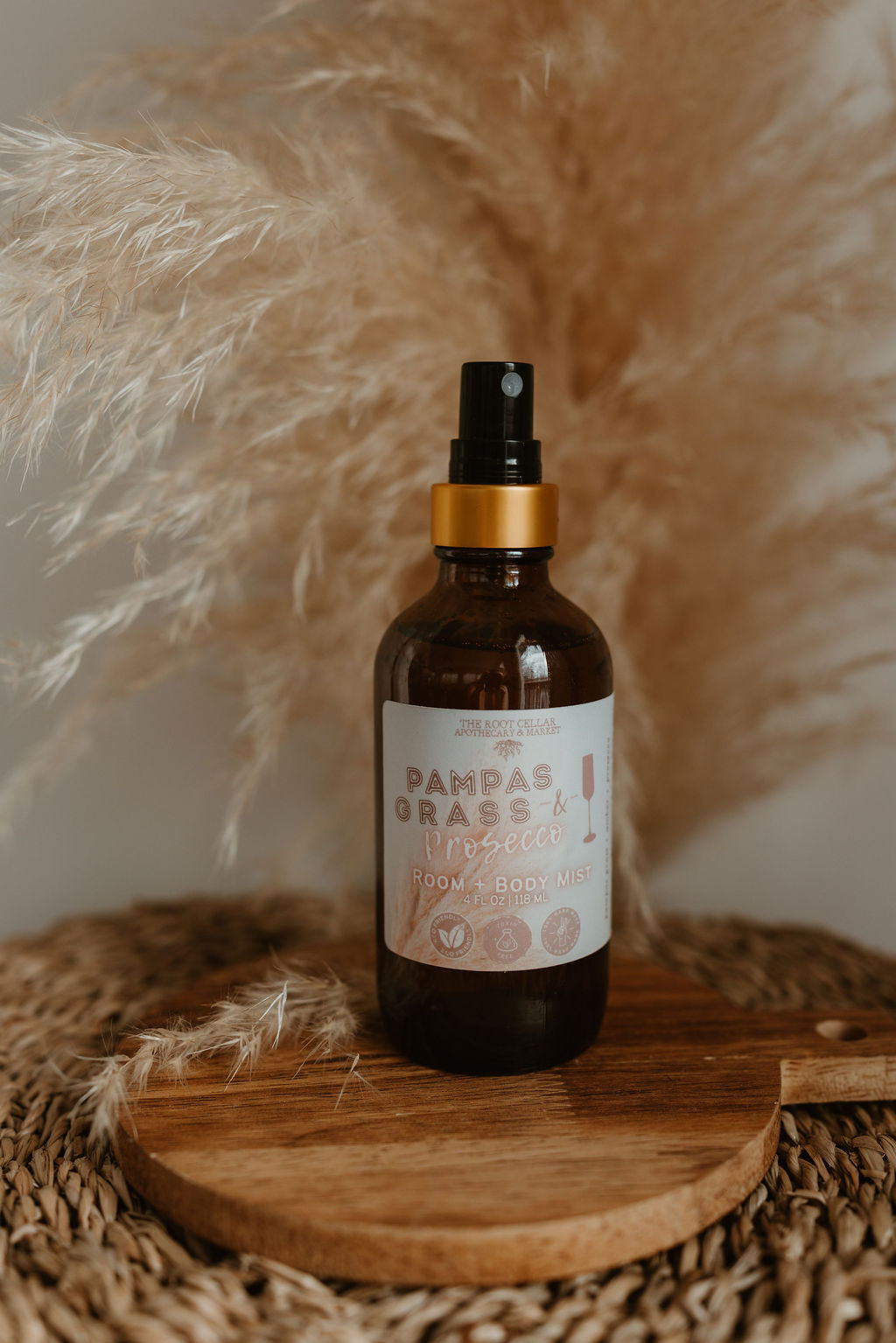 Pampas Grass & Prosecco | Room, Linen + Body Mist