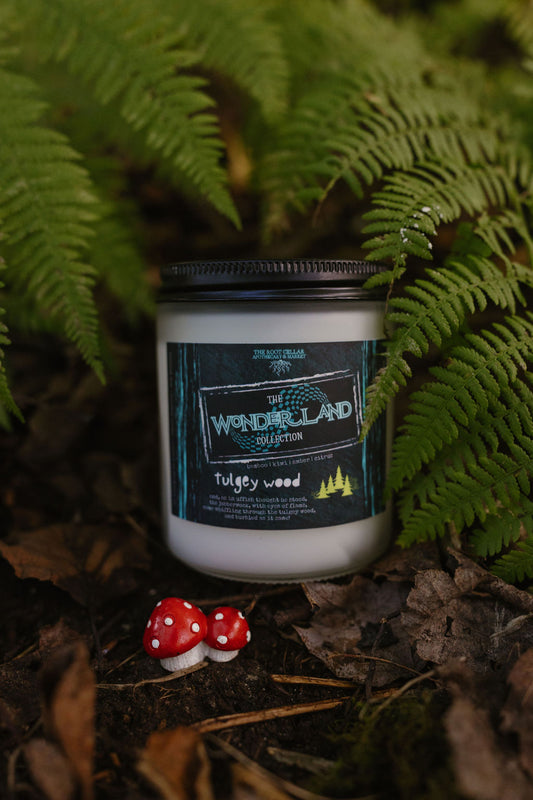 Tulgey Wood | The Wonderland Collection | Coconut Wax + Beeswax Candle