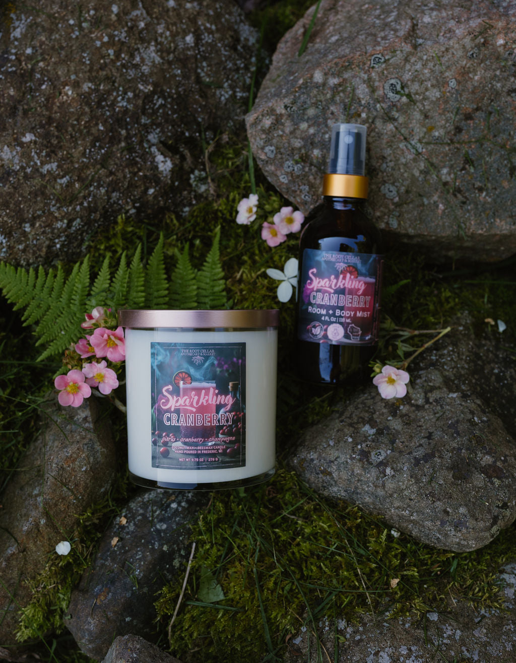 Sparkling Cranberry | Coconut Wax + Beeswax Candle