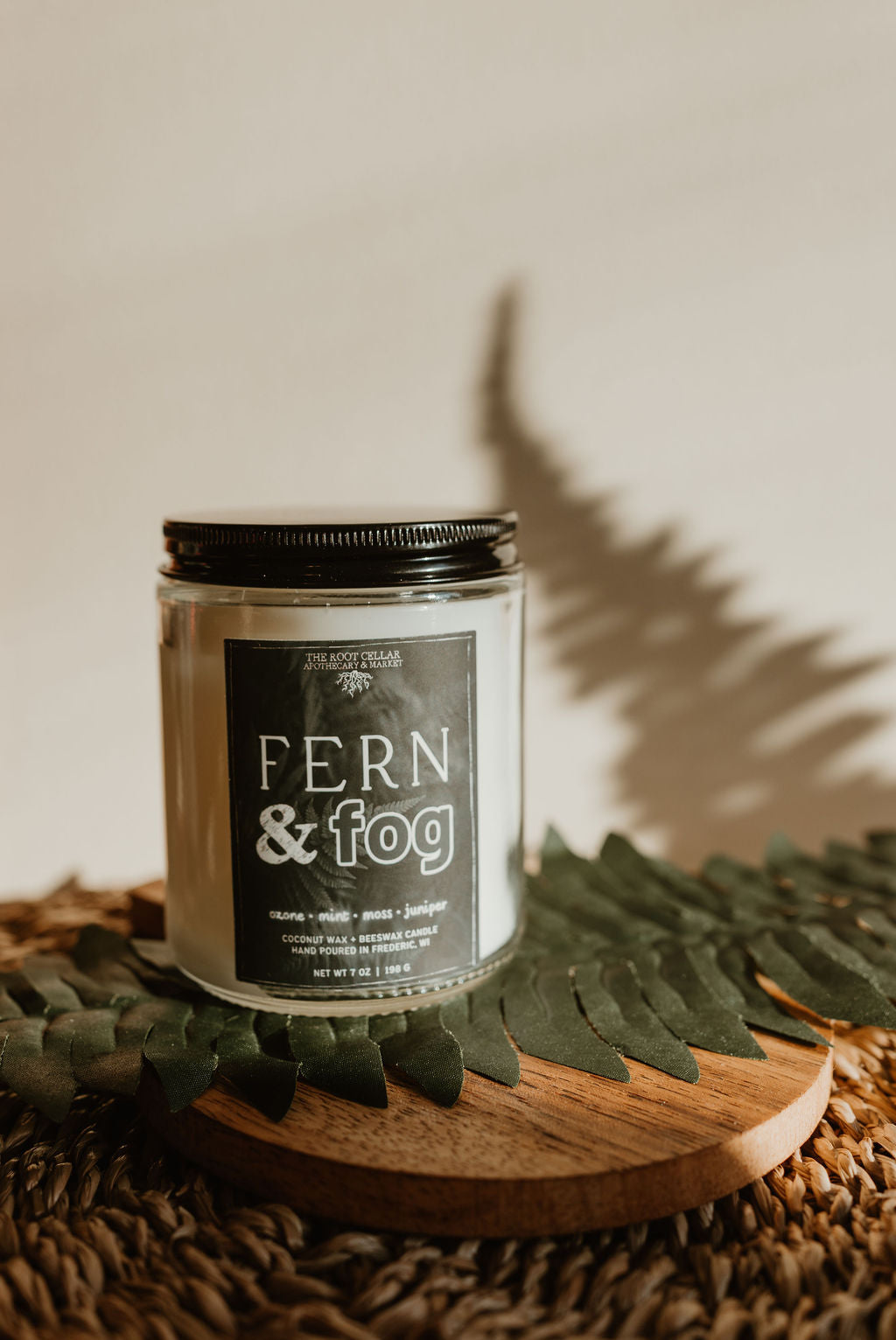 Fern and Fog | Coconut Wax + Beeswax Candle
