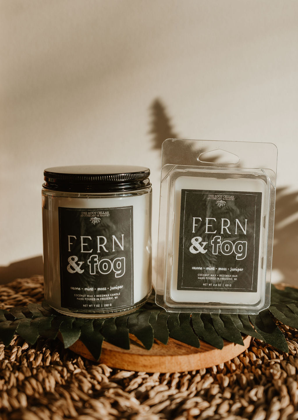 Fern and Fog | Coconut Wax + Beeswax Candle