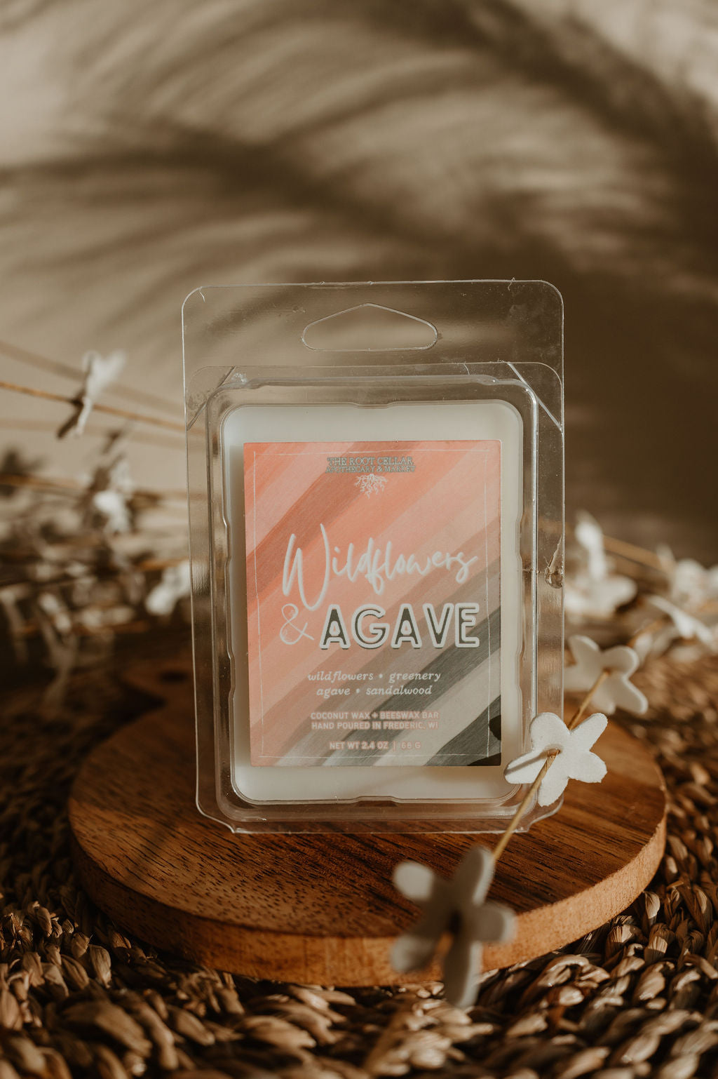 Wildflowers and Agave | Coconut Wax + Beeswax Bar