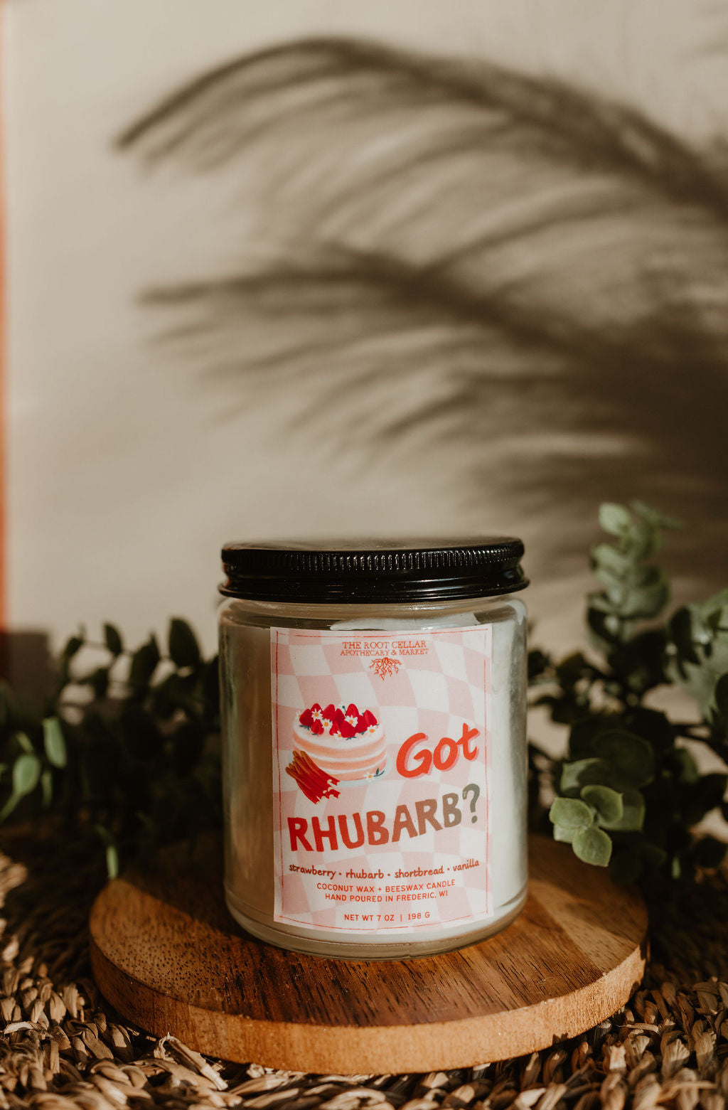 Got Rhubarb | Coconut Wax + Beeswax Candle