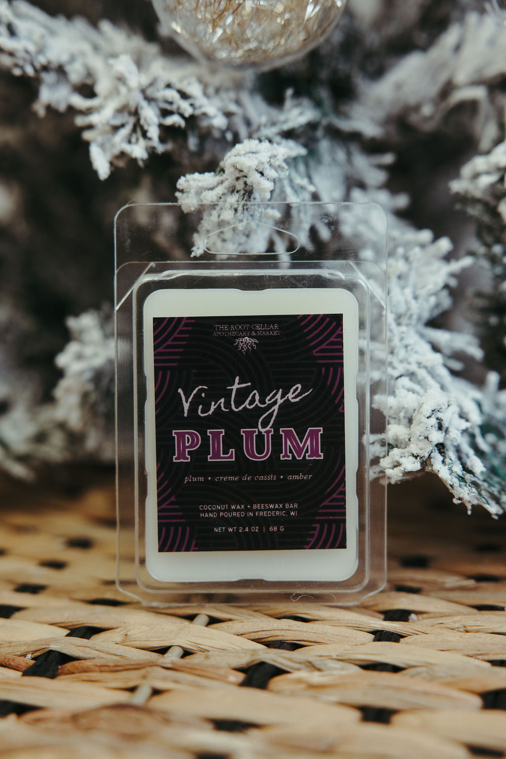 Vintage Plum Wax Bar | 2.4 oz Coconut + Beeswax Bar