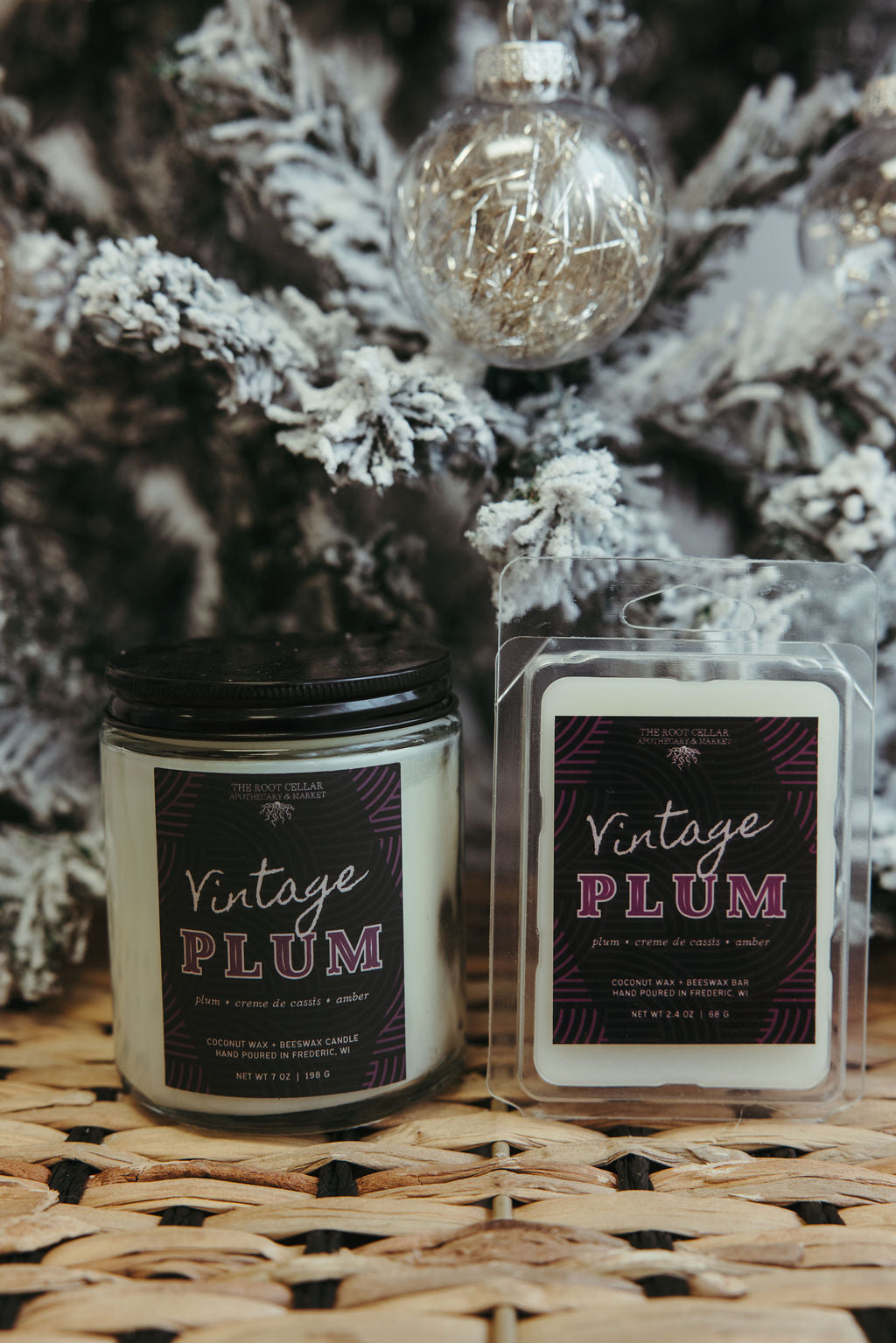 Vintage Plum | 7 oz Coconut Wax + Beeswax Candle