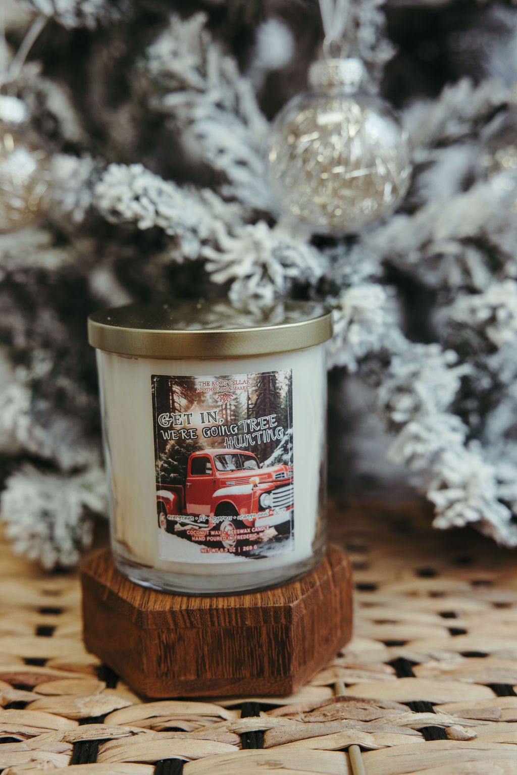 Get In, We're Going Tree Hunting | Coconut + Beeswax Candle